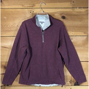 Peter Millar Warmth 1/4 Zip Golf Pullover Sweater Mens Size Large Casual Pockets